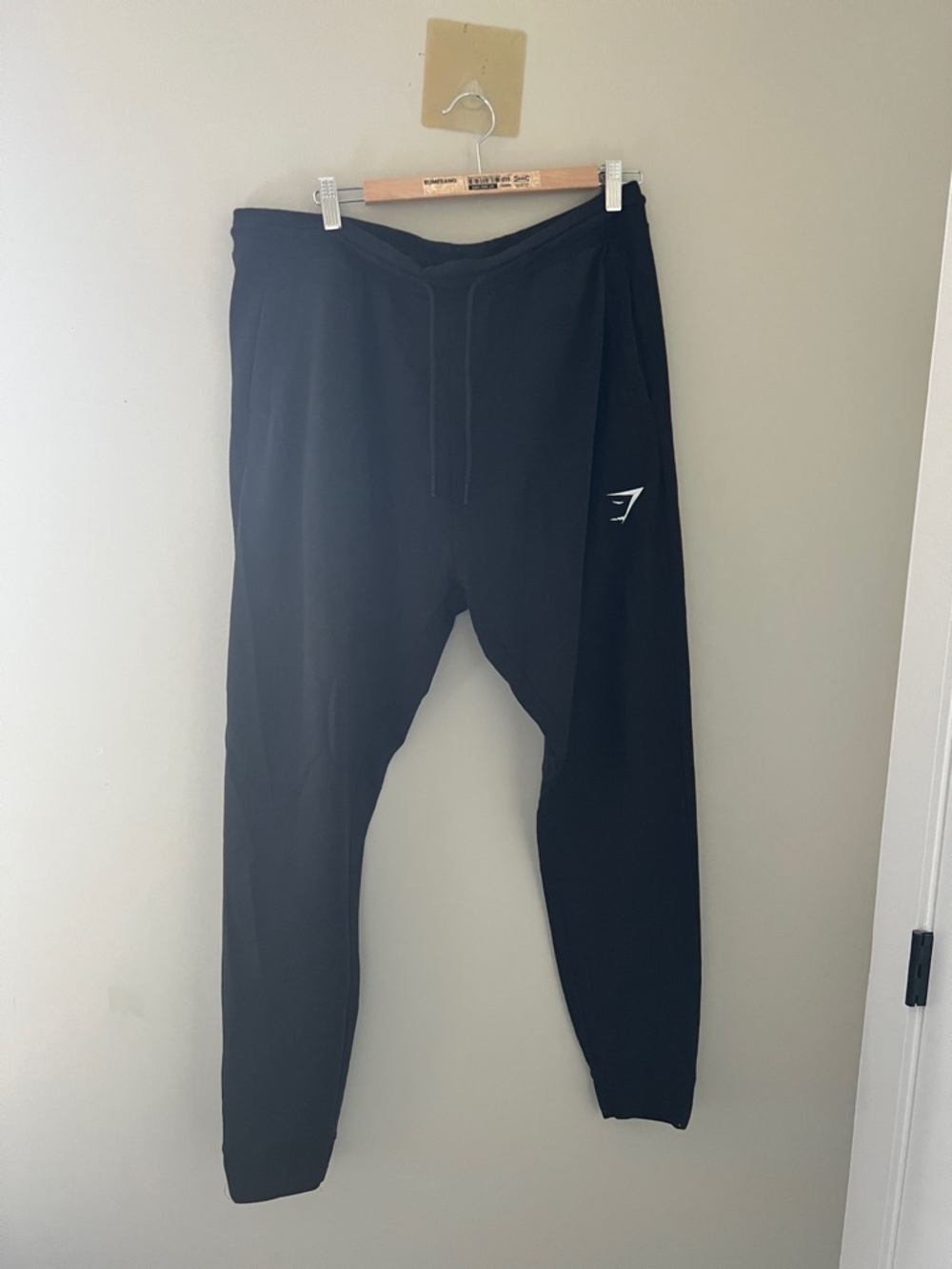 Gymshark Black Athletic Jogger Pants Men’s XL Drawstring Activewear